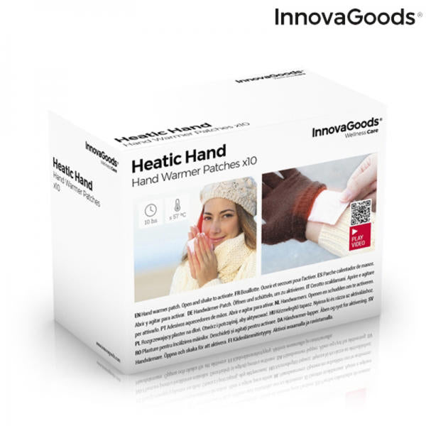 Grelni Obliži za Roke Heatic Hand InnovaGoods (Paket 10 kos)