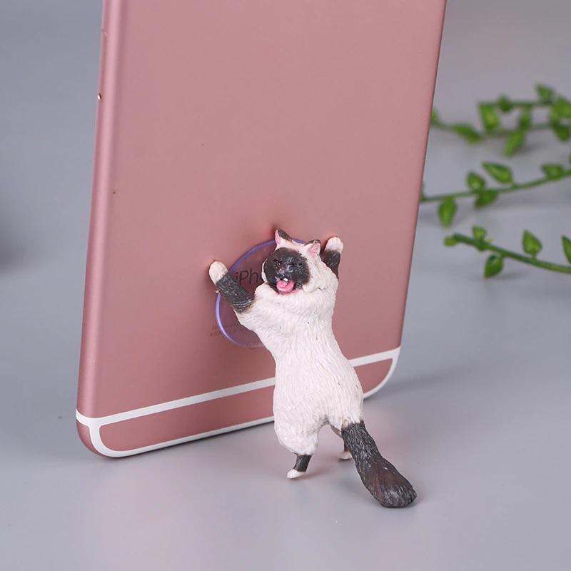 Stojalo za telefon ali tablico v obliki srčkane mačke dom Komot siamska 